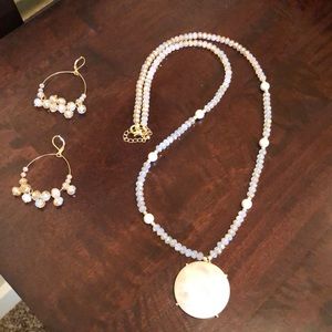 Necklace and earring set